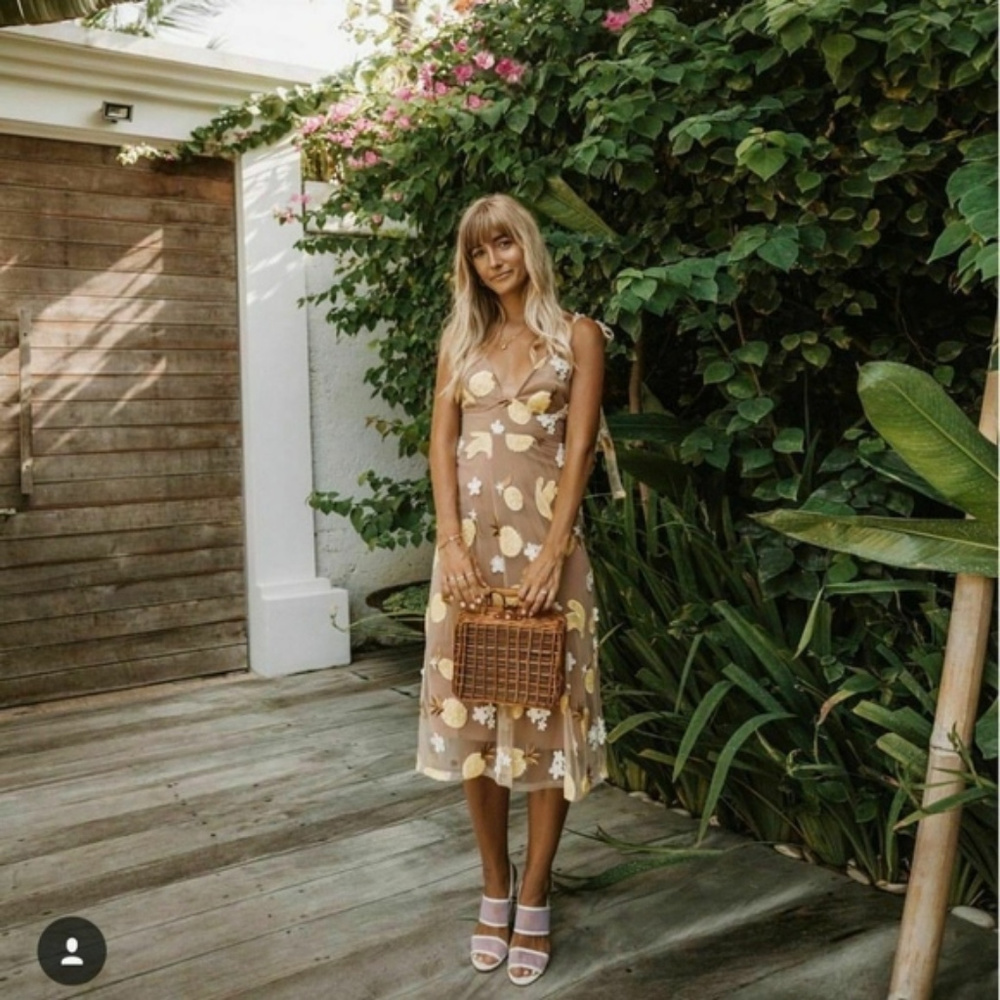 For Love & Lemons FruitpunchSequin Midi Dress S